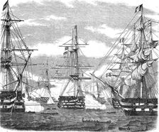 French and English Fleets in Kioge Bay 1854 Creator: Unknown