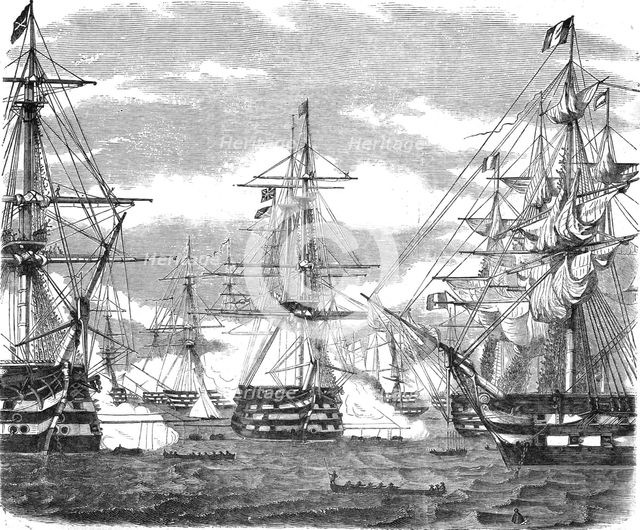'French and English Fleets in Kioge Bay', 1854 Creator: Unknown.