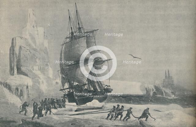 'French Antarctic Expedition under Captain JSC Dumont d'Urville, August 1833', 1937. Artist: Unknown.