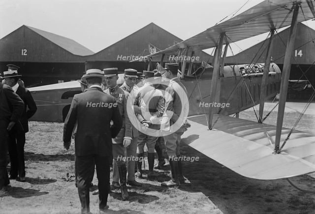 French Army aviators at Mineola, between c1915 and c1920. Creator: Bain News Service.