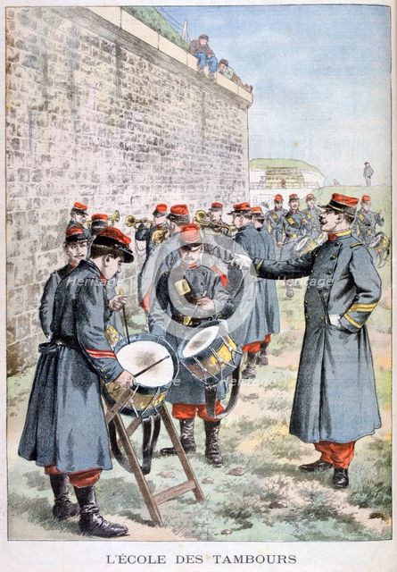 French army drum school, 1903. Artist: Unknown