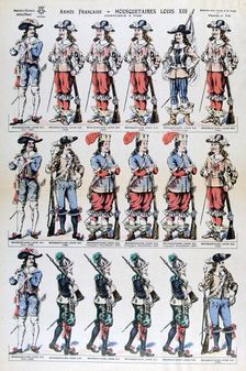 French Army; musketeers of Louis XIII, 17th century (19th century)
