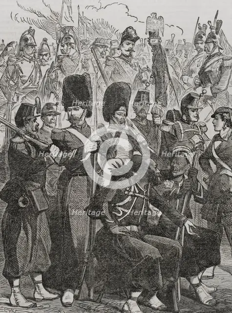 French army uniforms in 1870.  Creator: Unknown.
