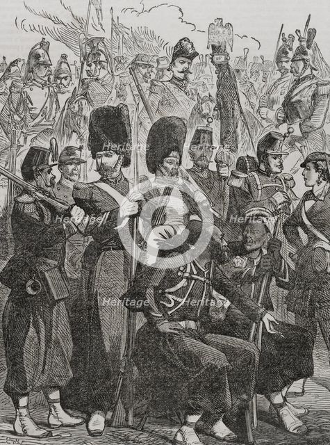 French army uniforms in 1870.  Creator: Unknown.