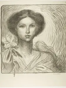 French art Exhibition in Krefeld, 1907. Creator: Theophile Alexandre Steinlen