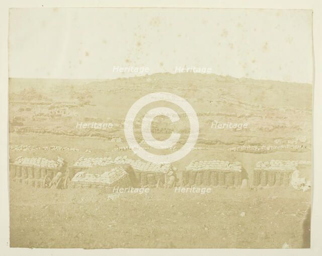 French Batteries and Works, 1855. Creator: James Robertson.