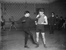 French boxer Charles "Little Apache" Ledoux and Frank Fleming, between c1910 and c1915. Creator: Bain News Service