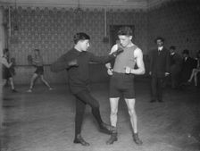 French boxer Charles "Little Apache" Ledoux and Frank Fleming, between c1910 and c1915. Creator: Bain News Service