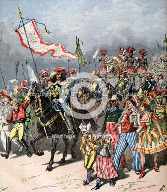 French carnival of the fattened ox, in former times, 1891. Creator: Henri Meyer.