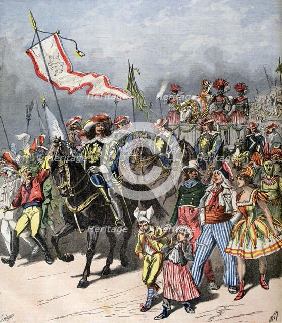 French carnival of the fattened ox, in former times, 1891. Creator: Henri Meyer.