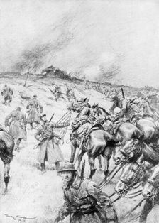 French Cavalry in Action 1918, (1926). Artist: Georges Bertin Scott