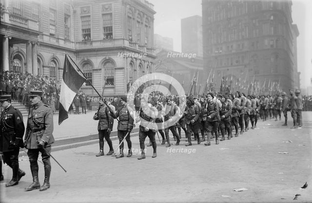 French chasseurs, 1918. Creator: Bain News Service.
