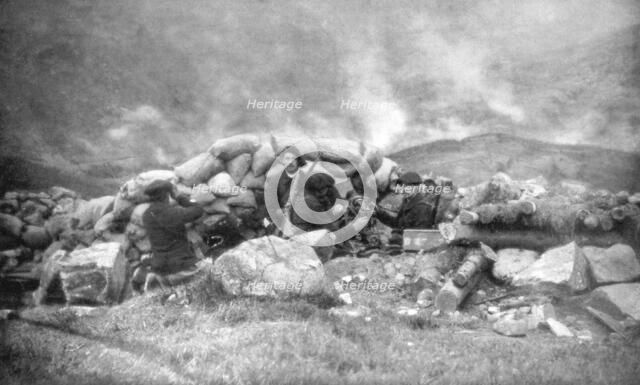 French Chasseurs Alpins fighting in Alsace, June 1915, (1926). Artist: Unknown
