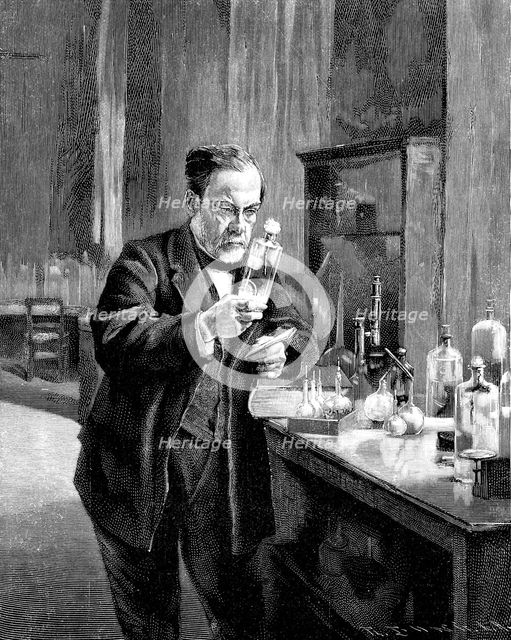 French chemist and microbiologist Louis Pasteur (1822–1895). Artist: Anonymous  