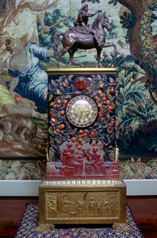French clock, Tapestry Room, Blair Castle, Blair Atholl, Perthshire, Scotland. Creator: Tony Evans