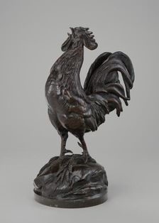 French Cock Crowing, model c. 1860/1894, cast possibly 1890s/c. 1914. Creator: Auguste-Nicolas Cain