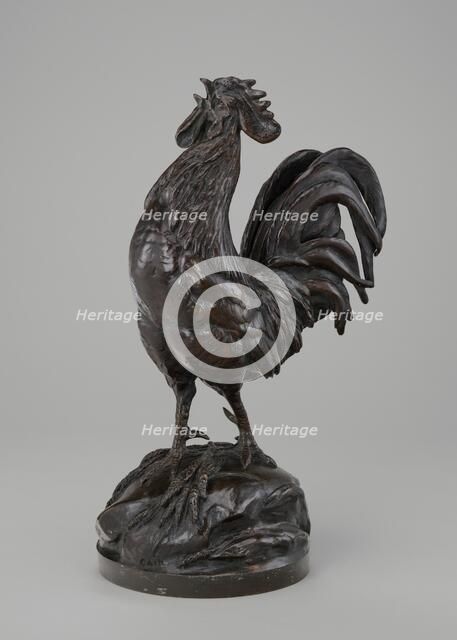 French Cock Crowing, model c. 1860/1894, cast possibly 1890s/c. 1914. Creator: Auguste-Nicolas Cain.