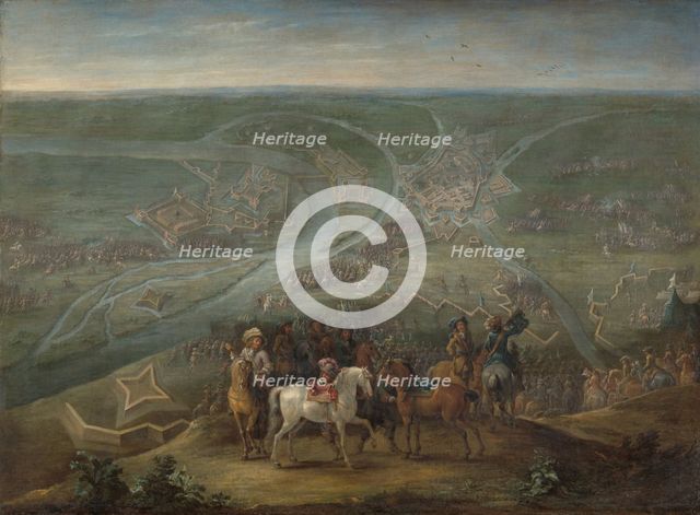 French Commanders at the Siege of Rheinberg, 1672, c.1675. Creator: Lambert de Hondt II.