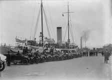 French Commission To U.S. Arriving at Navy Yard On Mayflower 1917. Creator: Harris & Ewing
