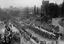 French Commission To U.S. - Procession Down 16th Street, 1917. Creator: Harris & Ewing