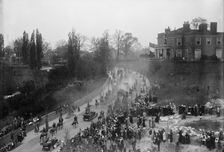 French Commission To U.S. - Procession Down 16th Street, 1917. Creator: Harris & Ewing