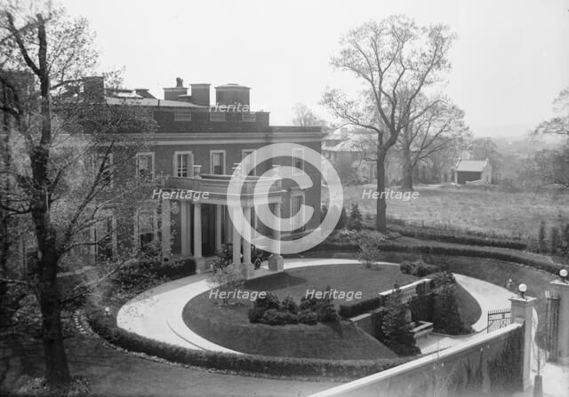 French Commission To U.S. - Residence of Henry White, Loaned To Commission, 1917. Creator: Harris & Ewing.