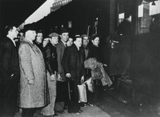 French conscript labour departing for Germany for service in the STO, Paris, 1943-1944