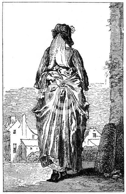 French Costume, (1885).Artist: Jean-Antoine Watteau