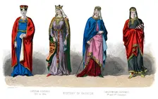 French costume: Capetian, Carlovingian, (1882)