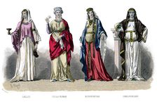 French costume: Gallic, Gallo Roman, Merovingian, Carlovingian, (1882)
