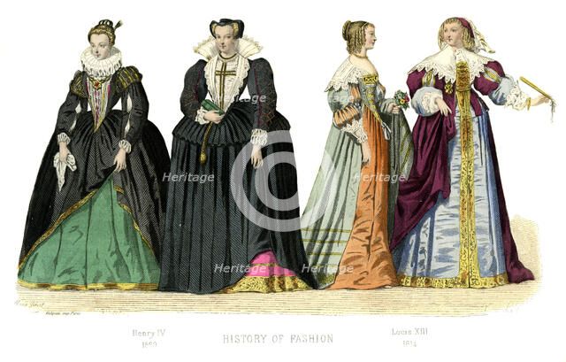 French costume: Henry IV, Louis XIII, (1882). Artist: Unknown