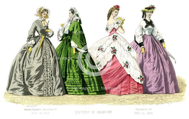 French costume: Second Republic, Napoleon III, (1882). Artist: Unknown