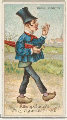 French, Country, from World's Dudes series (N31) for Allen & Ginter Cigarettes, 1888. Creator: Allen & Ginter