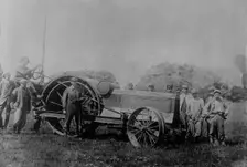 French cripples run a tractor, 17 May 1918. Creator: Bain News Service