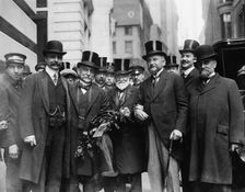 French delegation & A[ndrew] Carnegie, 1912. Creator: Bain News Service