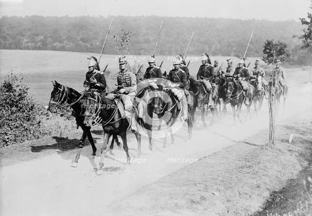 French Dragoon & Chasseur Patrol, between c1914 and c1915. Creator: Bain News Service.