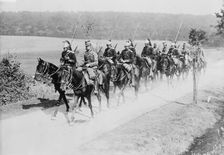 French Dragoon & Chasseur Patrol, between c1914 and c1915. Creator: Bain News Service