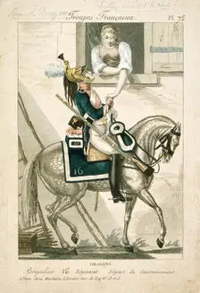 French dragoon of the Napoleonic Wars, early 19th century