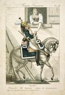 French dragoon of the Napoleonic Wars, early 19th century