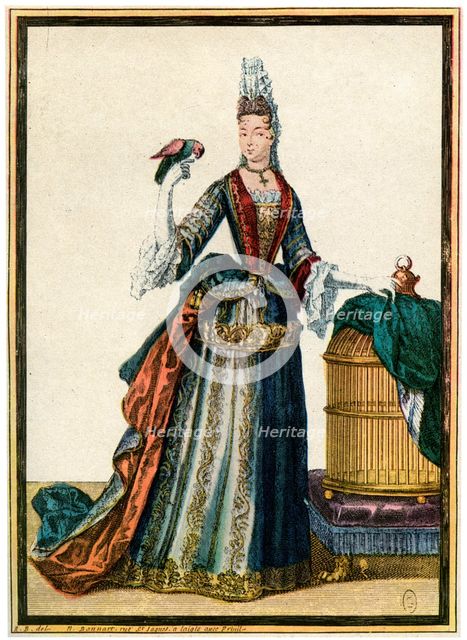 French fashion during the reign of Louis XIV, 1938. Artist: Unknown