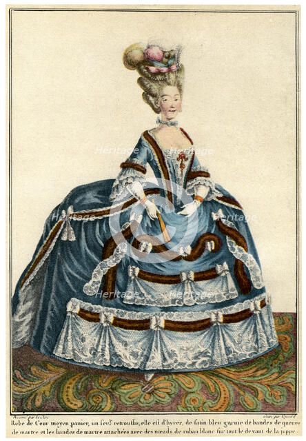 French fashion during the reign of Louis XV, 1938. Artist: Unknown