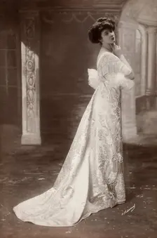 French Fashion Photograph, c 1895. Creator: Henri Manuel