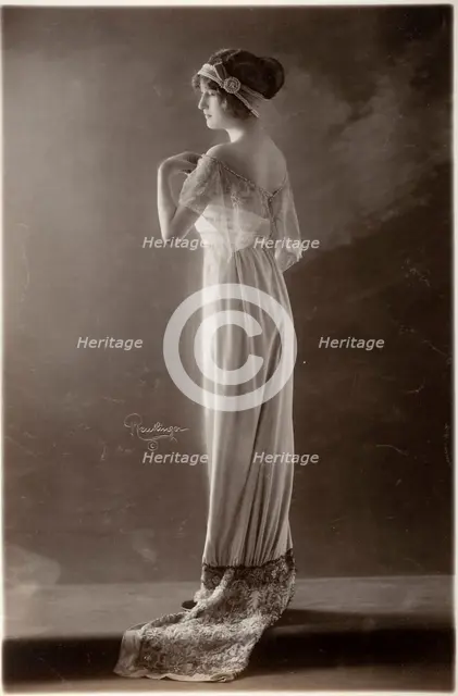 French Fashion Photograph, c.1895. Creator: Reutlinger.