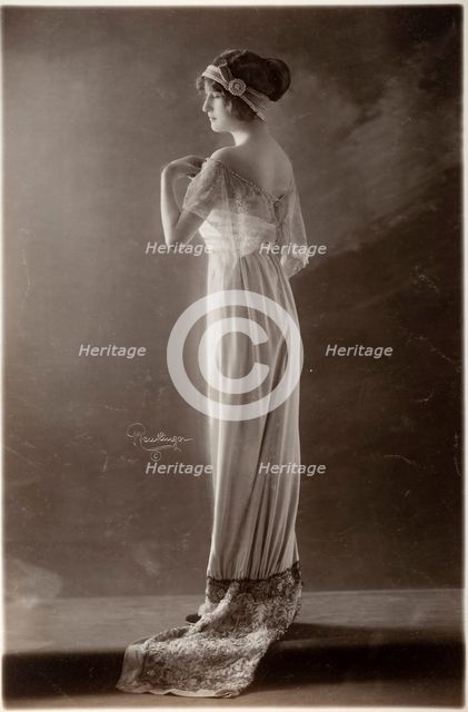 French Fashion Photograph, c.1895. Creator: Reutlinger.