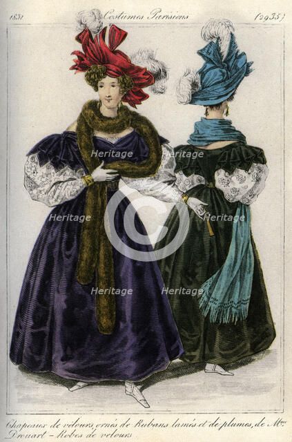 French fashions of the 19th century, 1831 (1938). Artist: Unknown