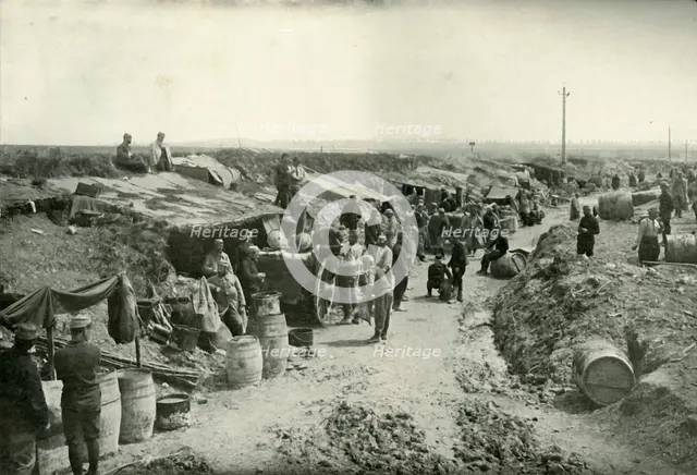 'French Field-Service Kitchens Behind the Firing Line', (1919).  Creator: Unknown.