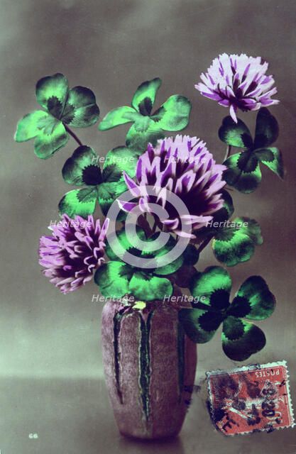 French flower postcard, c1900. Artist: Unknown