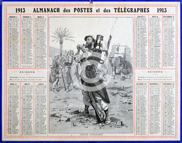 French Foreign Legion, 1913. Artist: Unknown