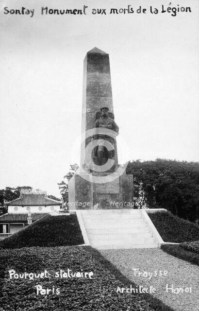 French Foreign Legion monument, Sontay, Vietnam, 20th century. Artist: Unknown