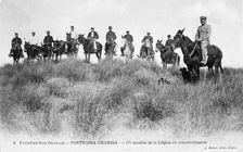 French Foreign Legion cavalry, Forthassa Gharbia, Algeria, c1905. Artist: J Geiser